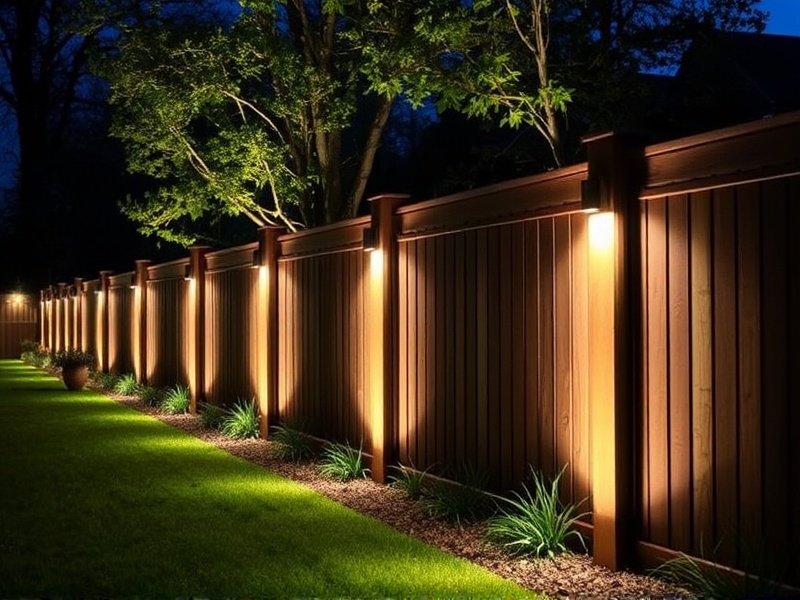 Aesthetic Benefits of Lighting for Fences