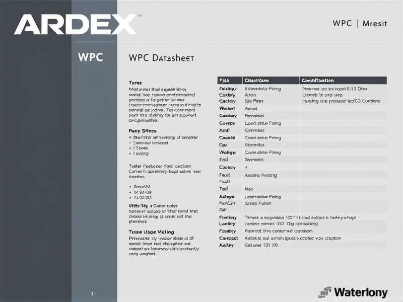 ardex wpc datasheet