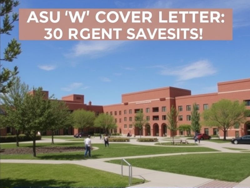 ASU WPC Cover Letter: Tips for Success