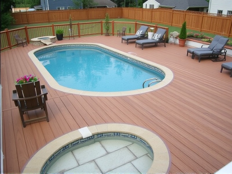 best composite decking around pool