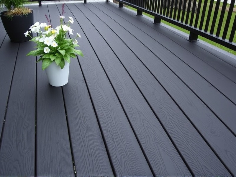 Black Composite Decking Boards: A Stylish and Low-Maintenance Option