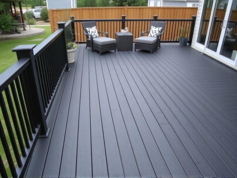 black composite decking ideas