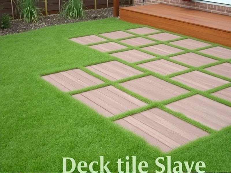 can you lay deck tiles on grass