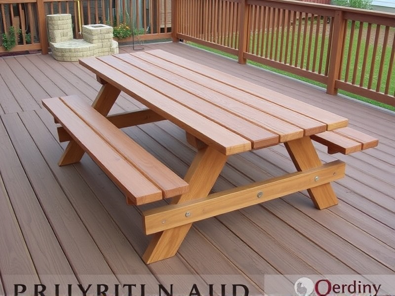 can you use composite decking for a picnic table