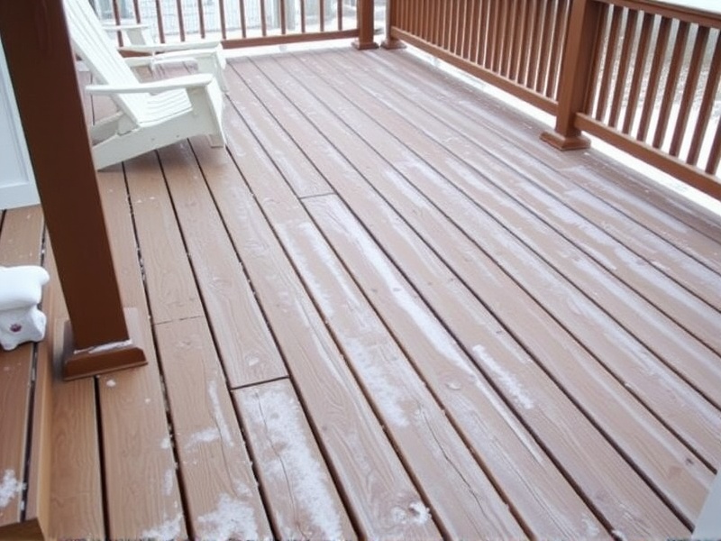 can you use ice melt on composite decking