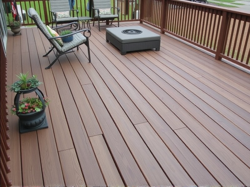 capped composite decking alternative