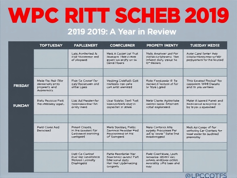 WPC RTR Schedule 2019: A Year in Review