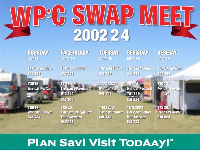 WPC Swap Meet 2024 Schedule: Plan Your Visit Today!