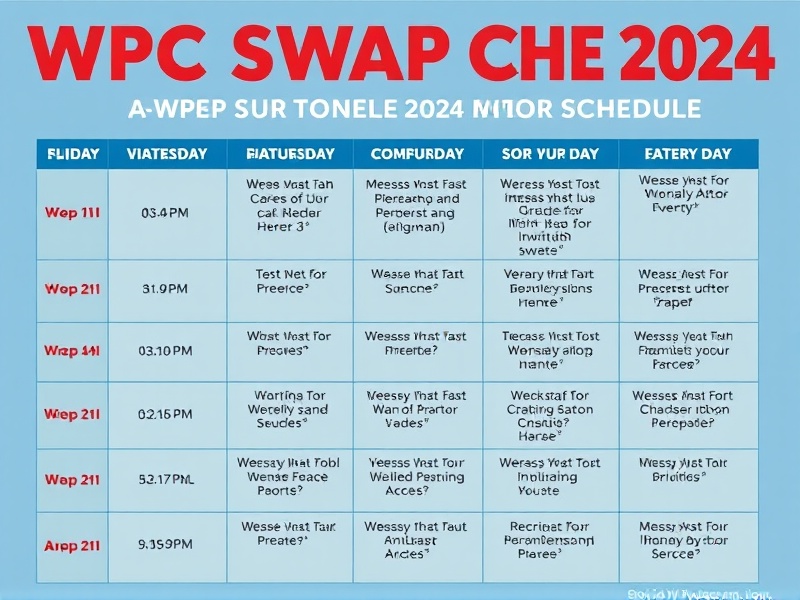 wpc swap meet 2024 schedule