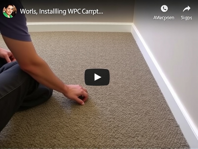 youtube installing wpc to carpet