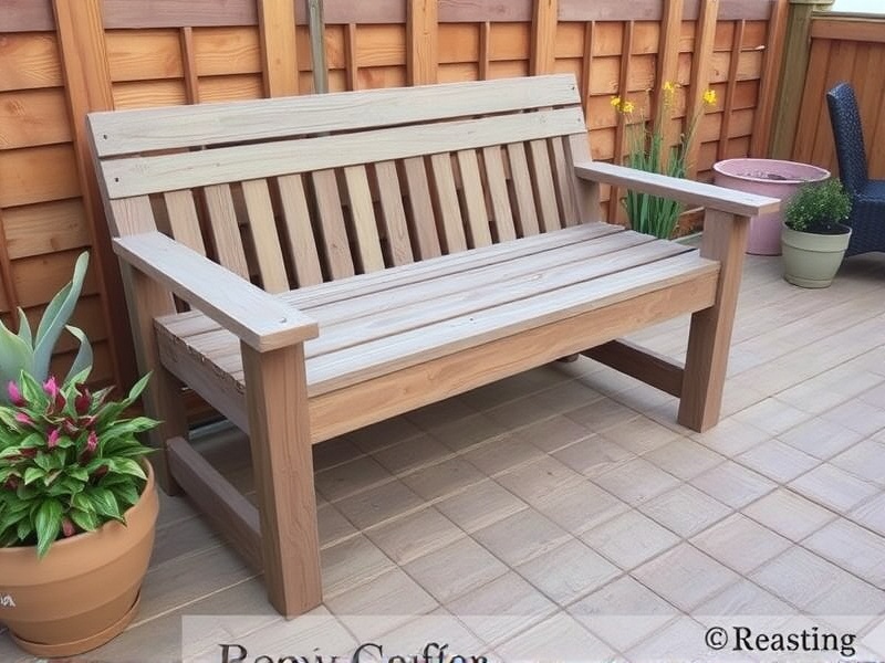 bench made from composite decking