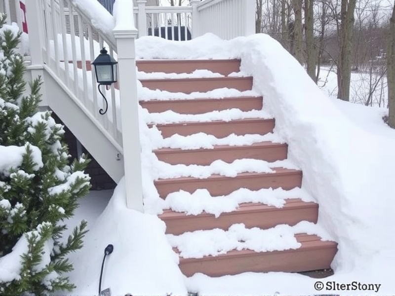 Building Resilient Snow Stairs with Composite Decking