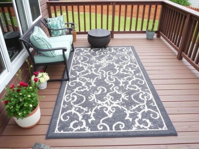 can you put a rug on composite decking