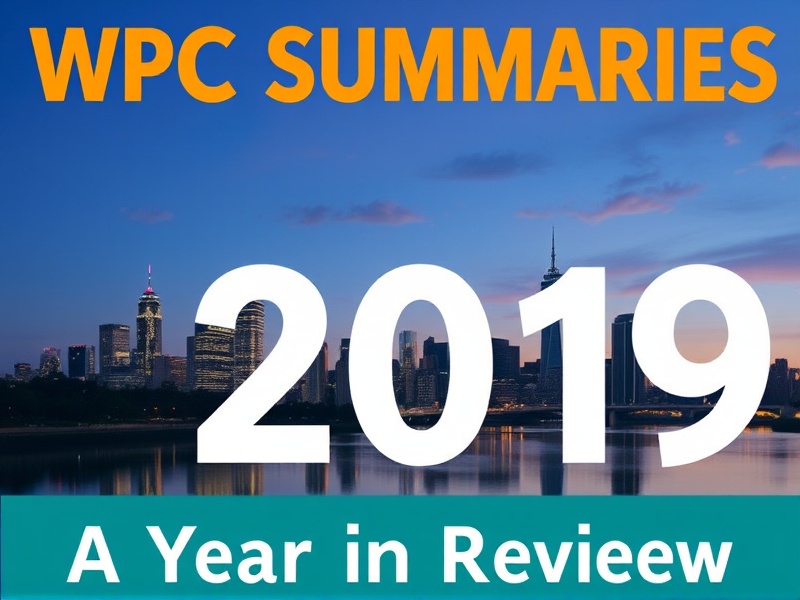 WPC Summaries 2019: A Year in Review